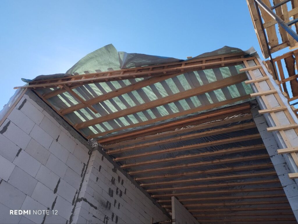 кроквʼяна система з утепленням