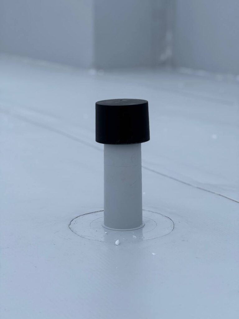 монтаж аератора на пвх мембрані